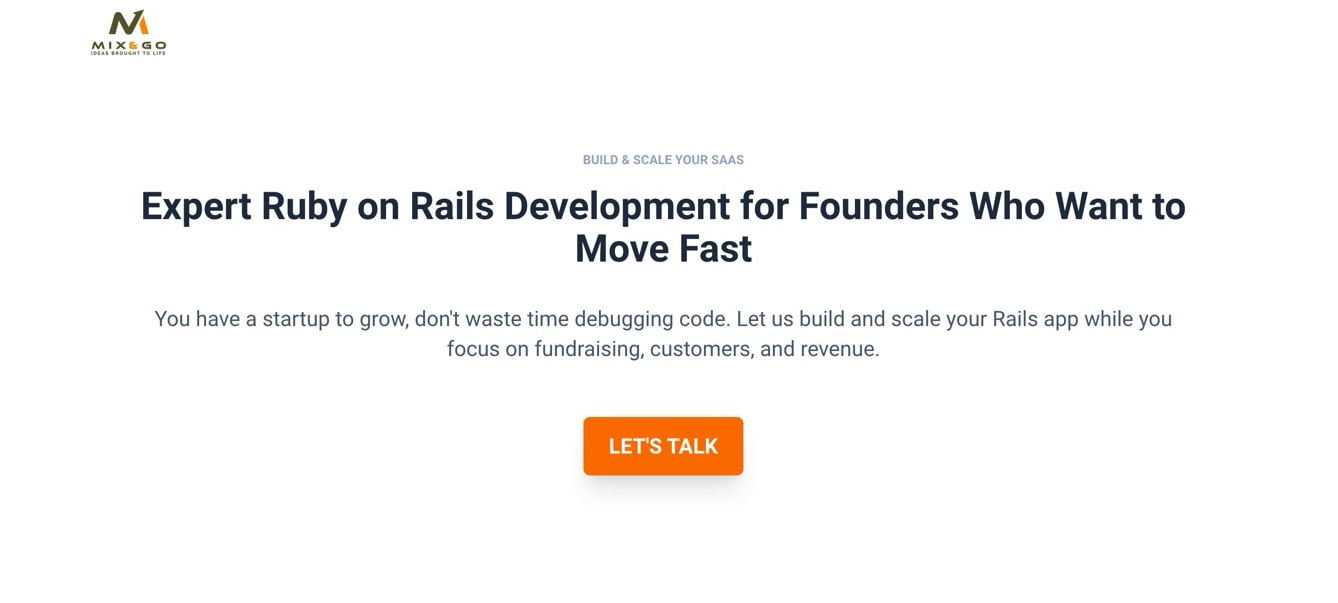 Go Ruby Ruby on Rails Development Service | Mix & Go