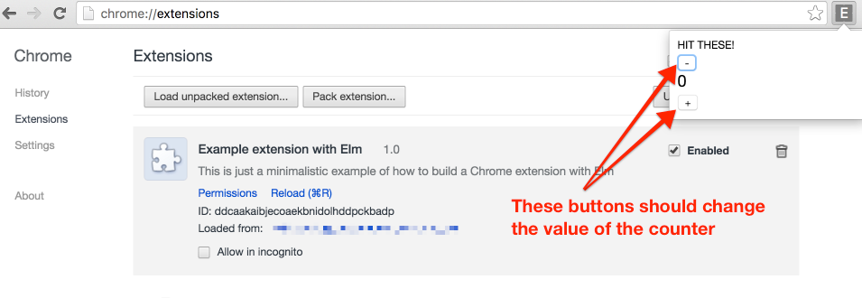 Chrome Extension Buttons